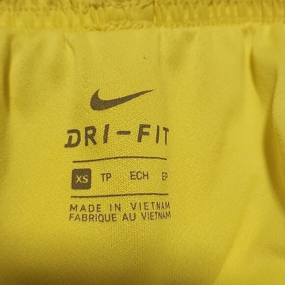 NIKE Bundle 2 DRi-Fit Neon Yellow & Blue Shorts Size XS Activewear Sporty Lined - Picture 4 of 8